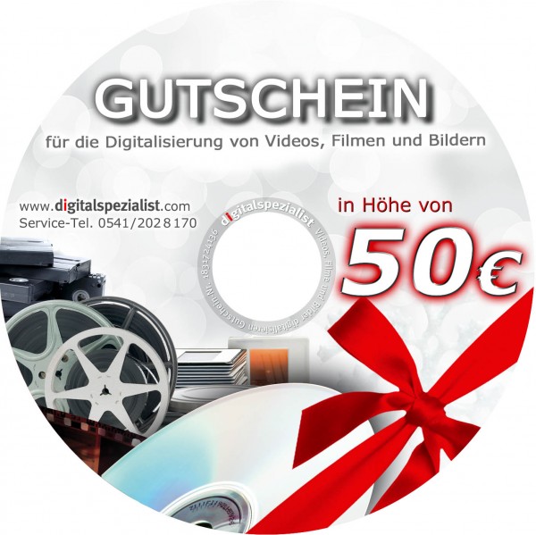 Individueller Geschenk Gutschein DVD