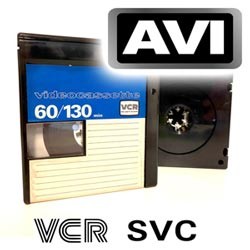 Videokassette VCR/S-VCR im AVI-Format